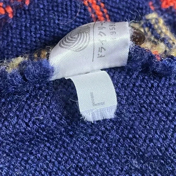 Vintage CVQ Plaid Wool Sweater - Made in Italy - 100% Wool - large - Picture 9 of 11